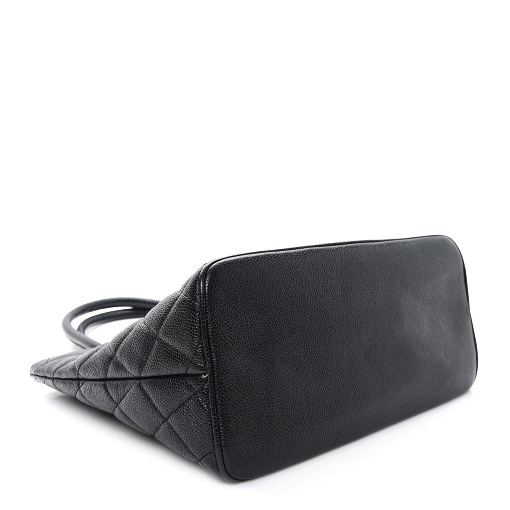 Chanel Caviar Quilted Medallion Tote Black
