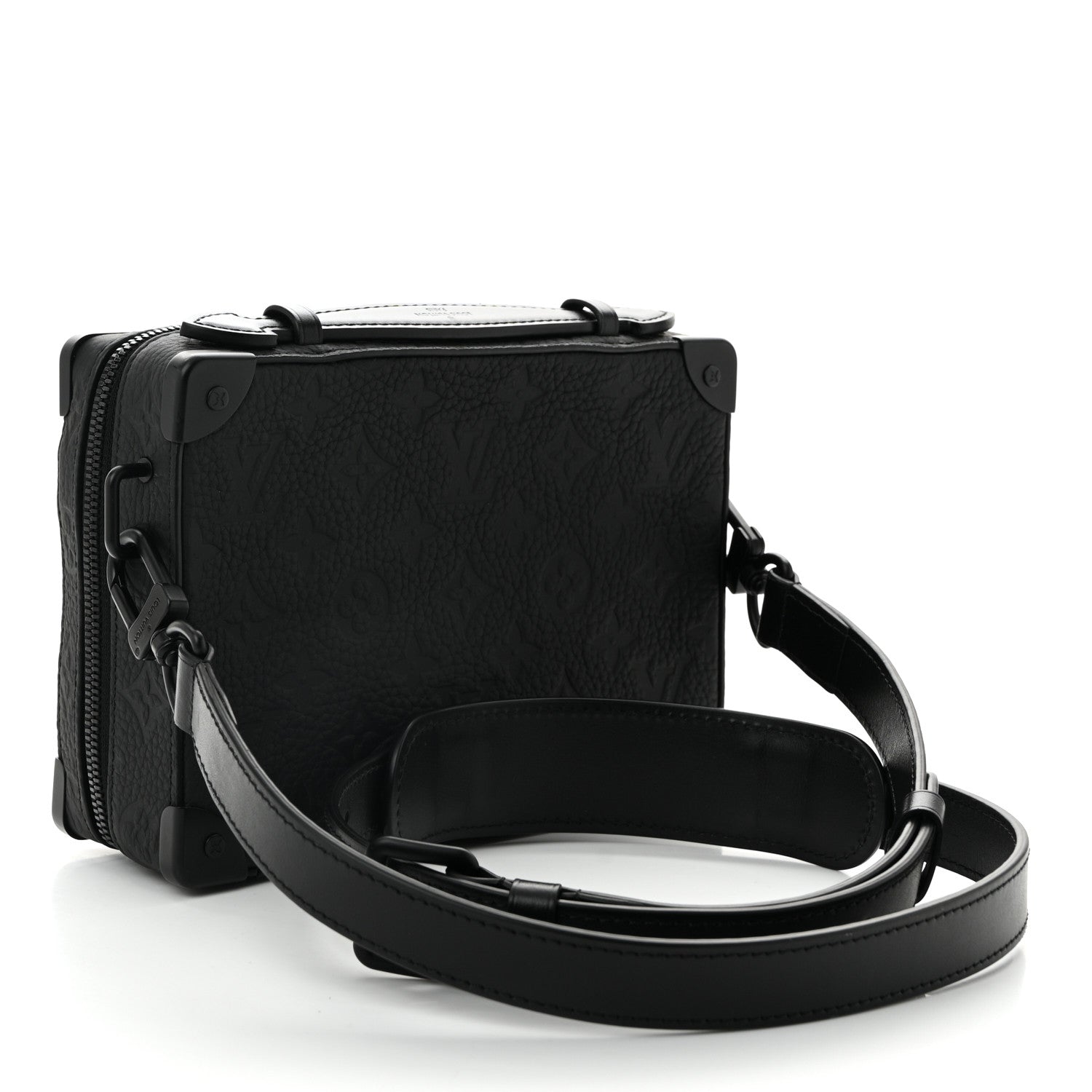 Louis Vuitton Taurillon Monogram Soft Trunk Black