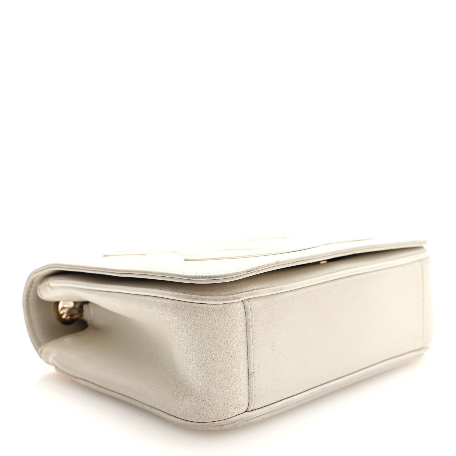 Chanel Lambskin CC Mania Flap Bag White