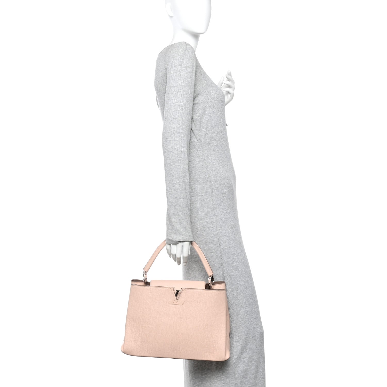 Louis Vuitton Taurillon Capucines MM Petale