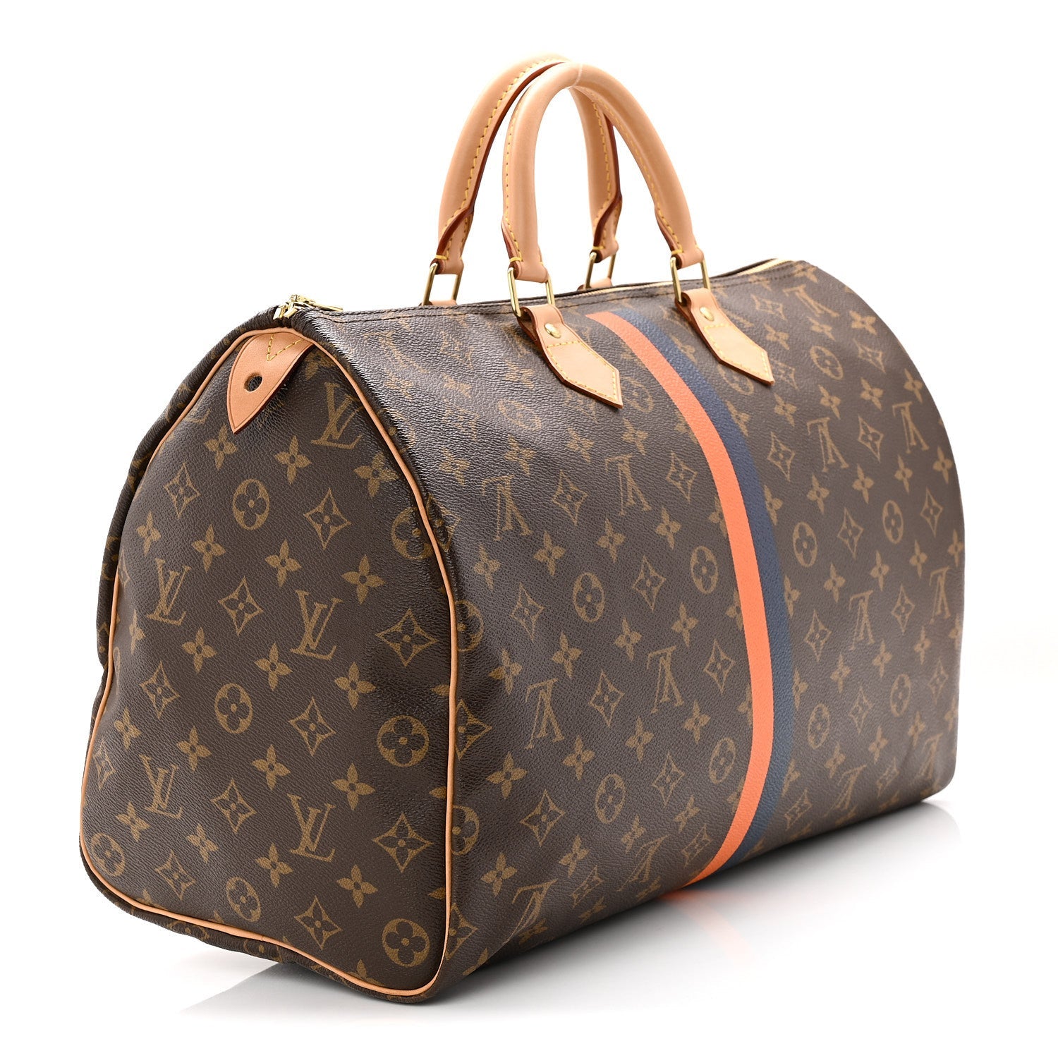 Louis Vuitton Monogram My LV Heritage Speedy 40 Orange Navy