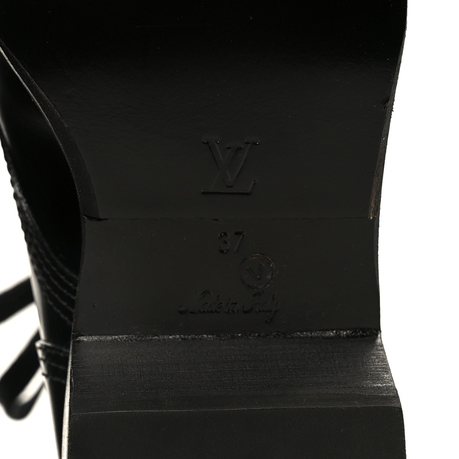 Louis Vuitton Calfskin Monogram Metropolis Flat Ranger Boots 37 Black