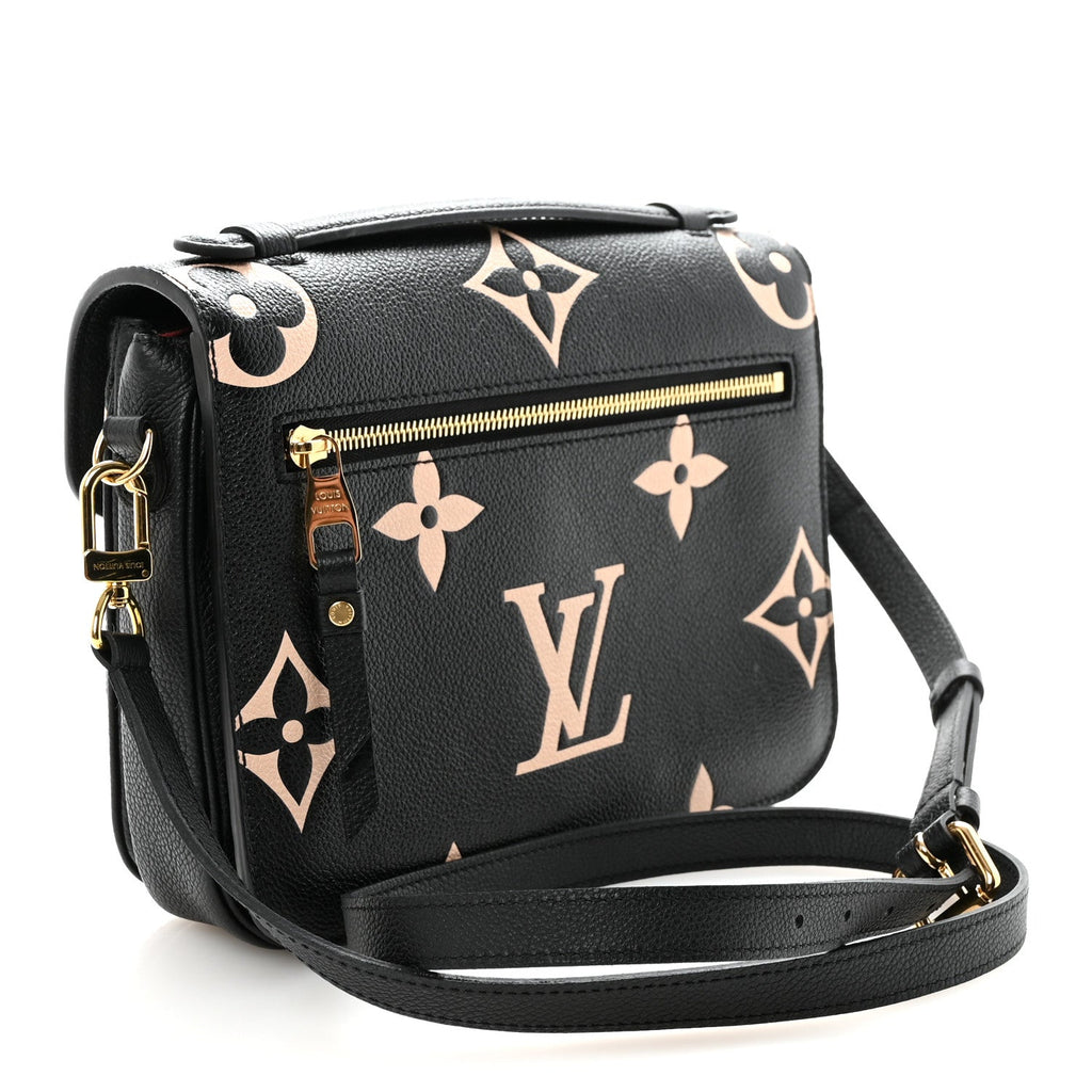 Louis Vuitton Empreinte Monogram Giant Pochette Metis Black Beige