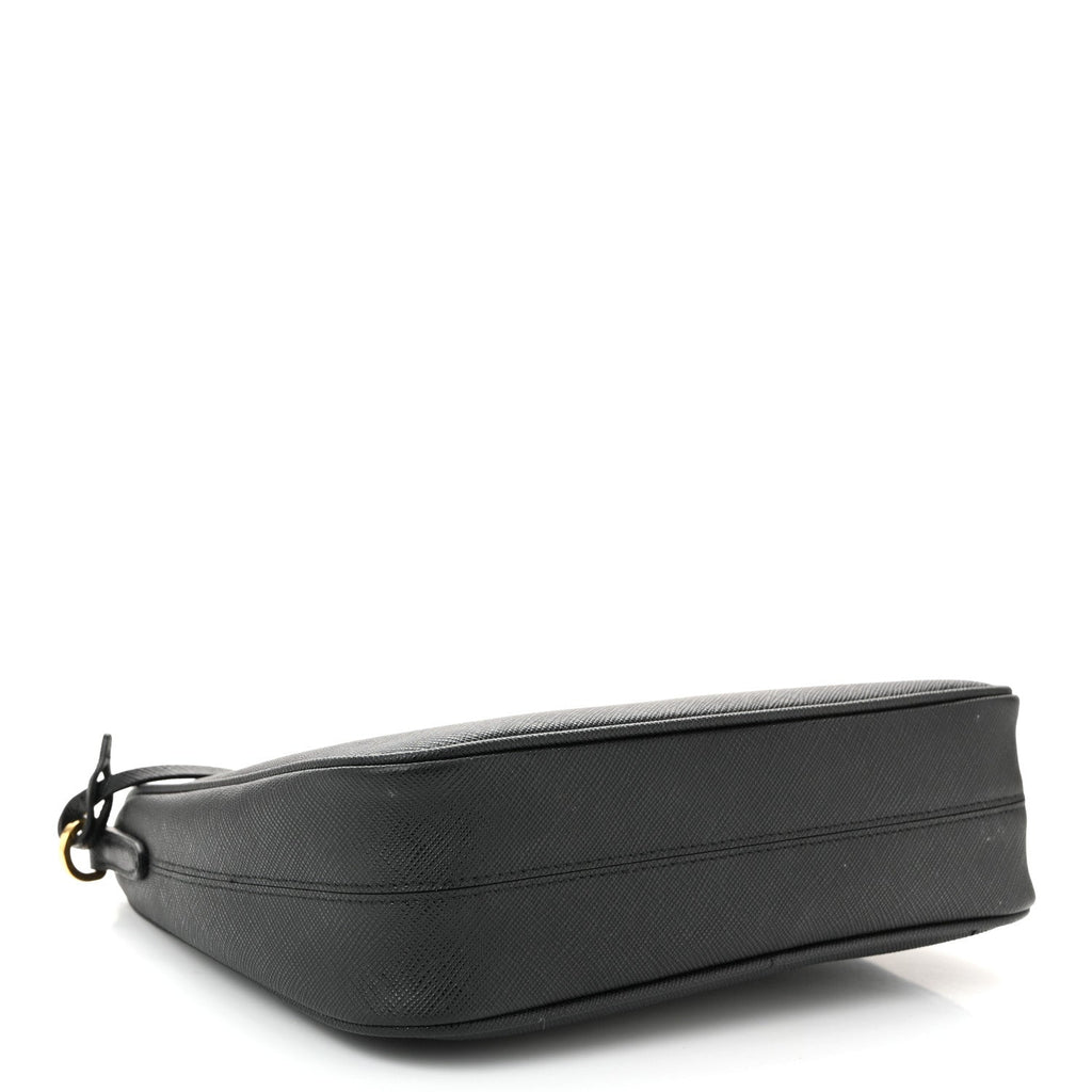 Prada Saffiano Lux Re-Edition 2005 Shoulder Bag Black