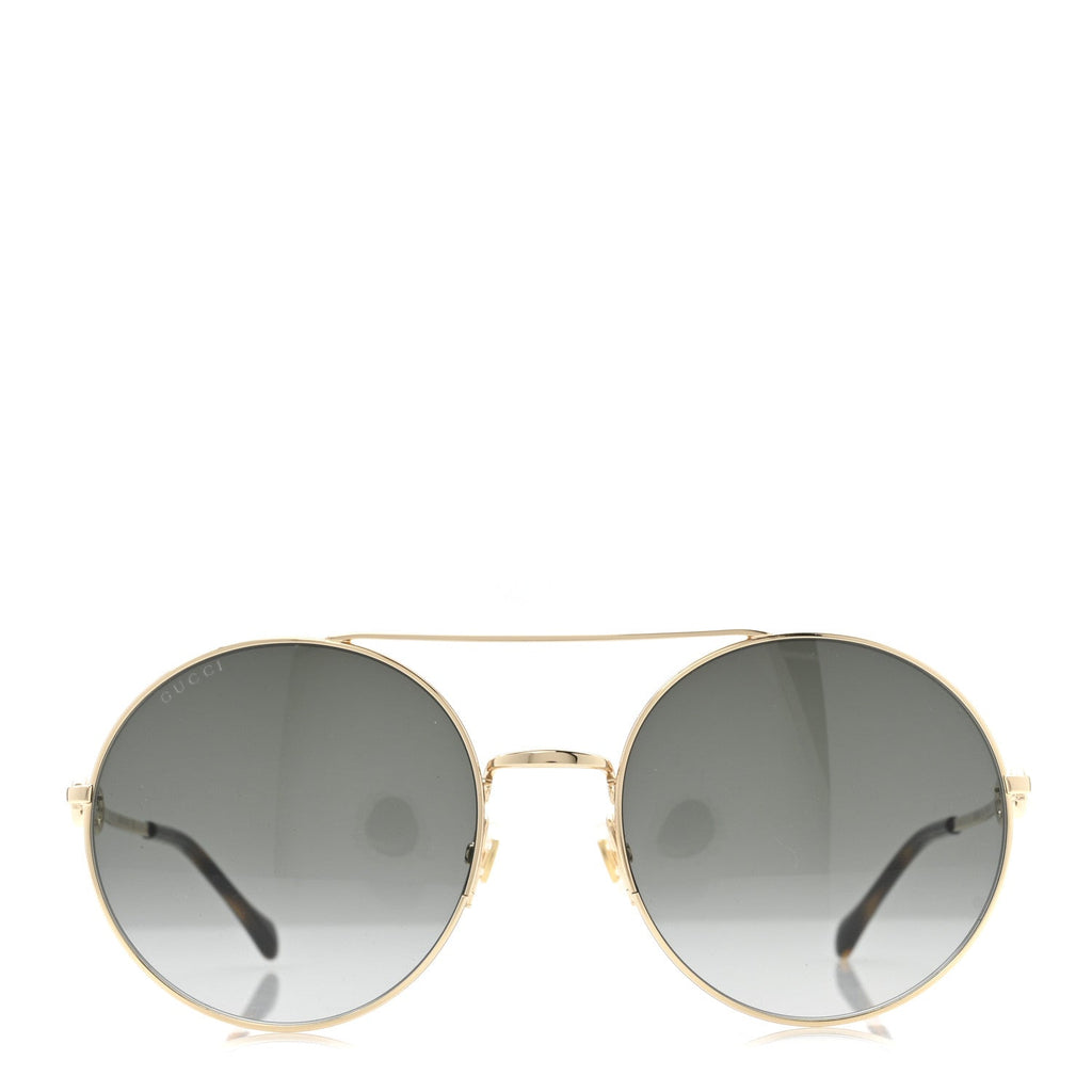 Gucci Round Horsebit Sunglasses GG0878S Gold