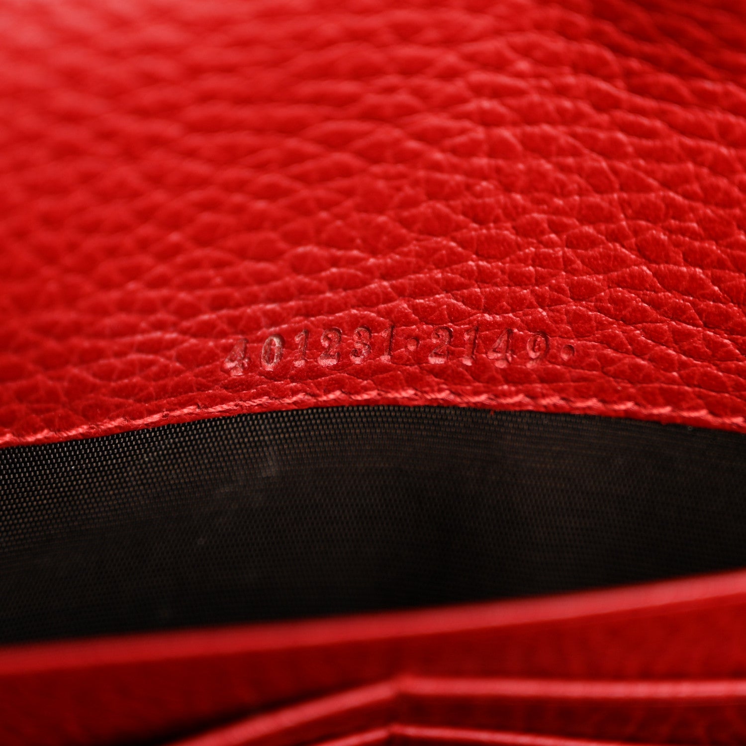 Gucci Calfskin Mini Dionysus Chain Wallet Hibiscus Red