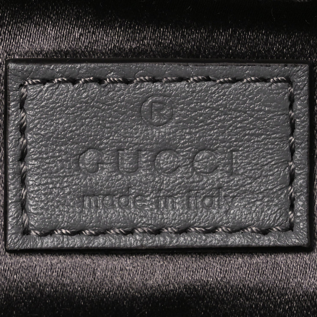 Gucci Nappa Vertical Matelasse Medium Maxi Horsebit Chain Shoulder Bag Grey