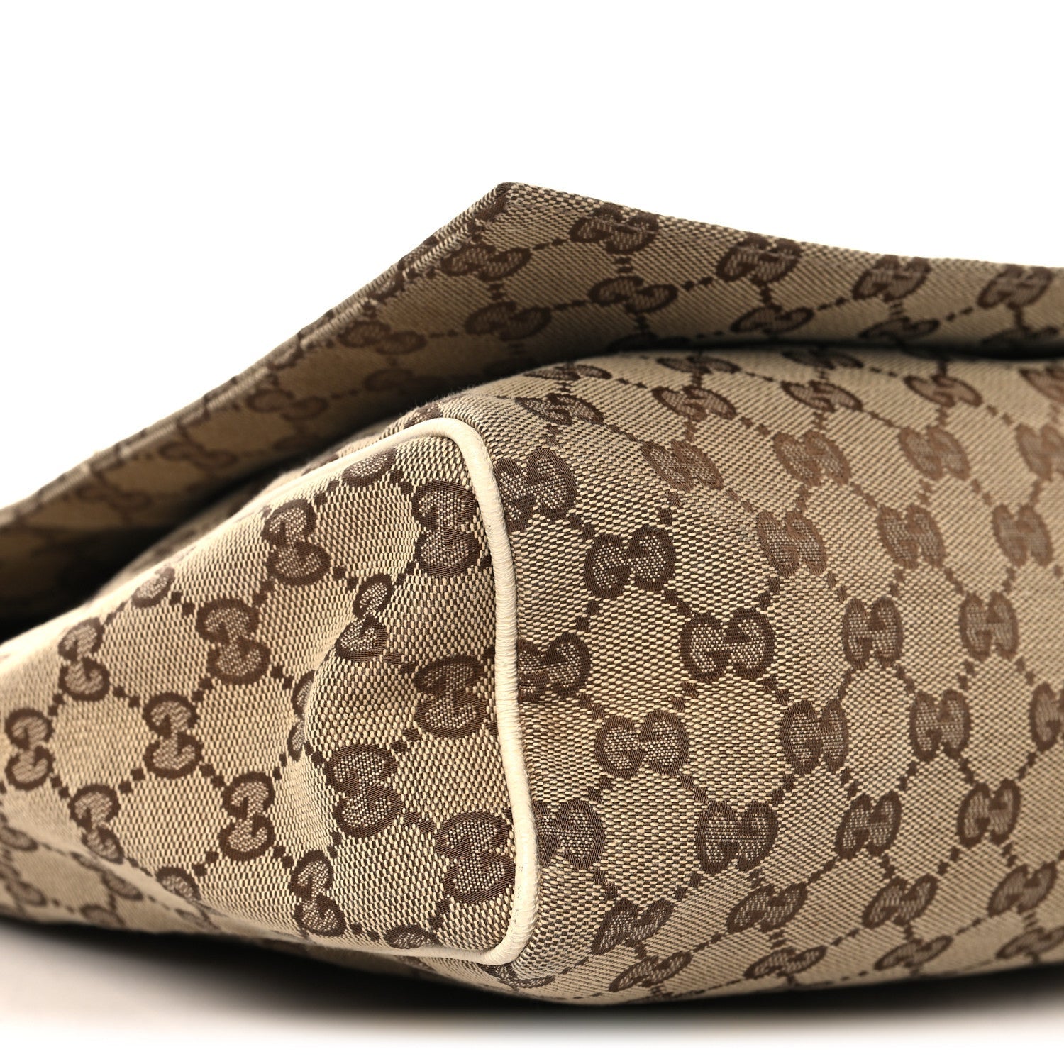 Gucci GG Monogram Medium Flap Messenger Bag Beige