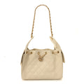 Chanel Caviar Quilted Small Chanel 25 Handbag Light Beige