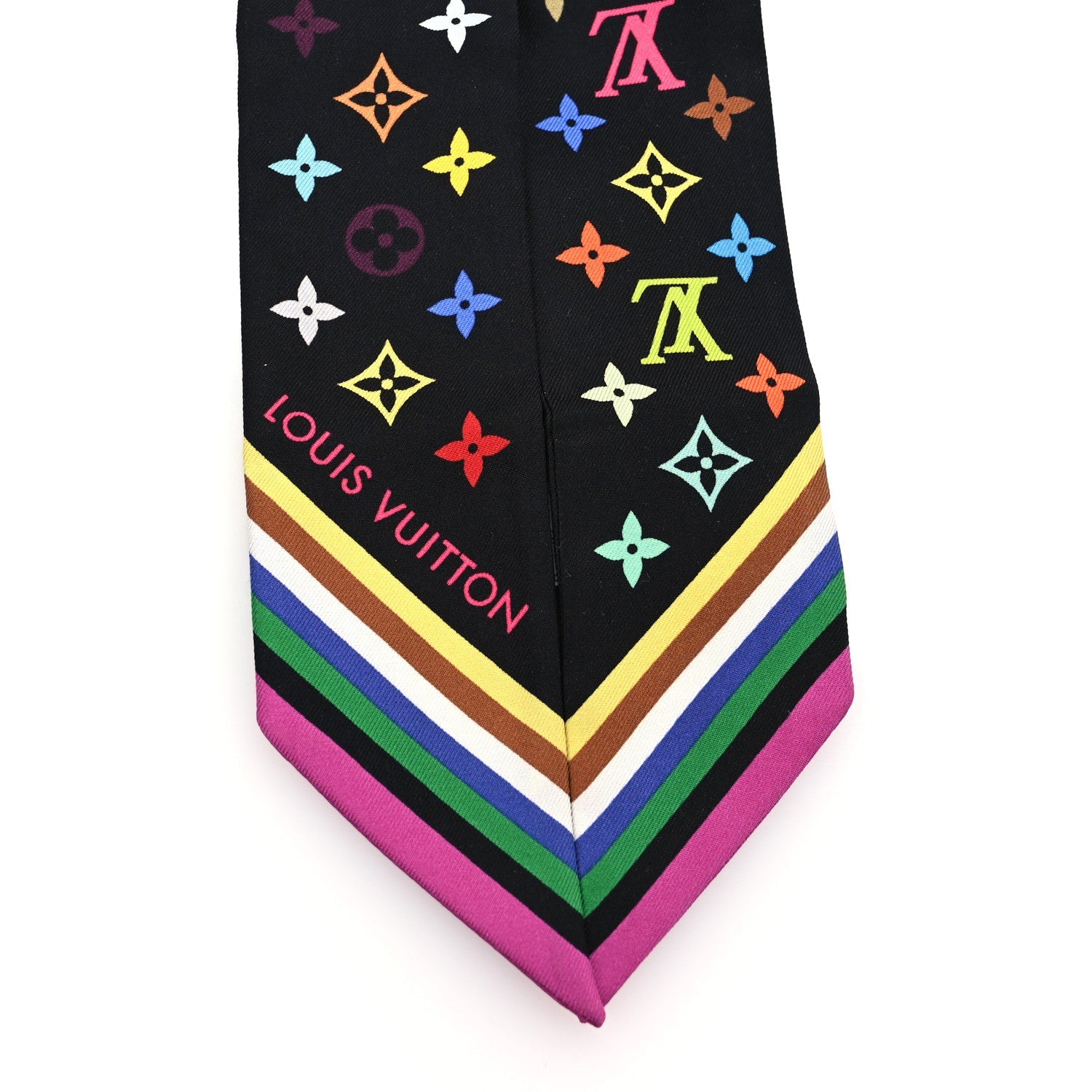 Louis Vuitton LV X TM Silk Monogram Multicolor BB Bandeau Black