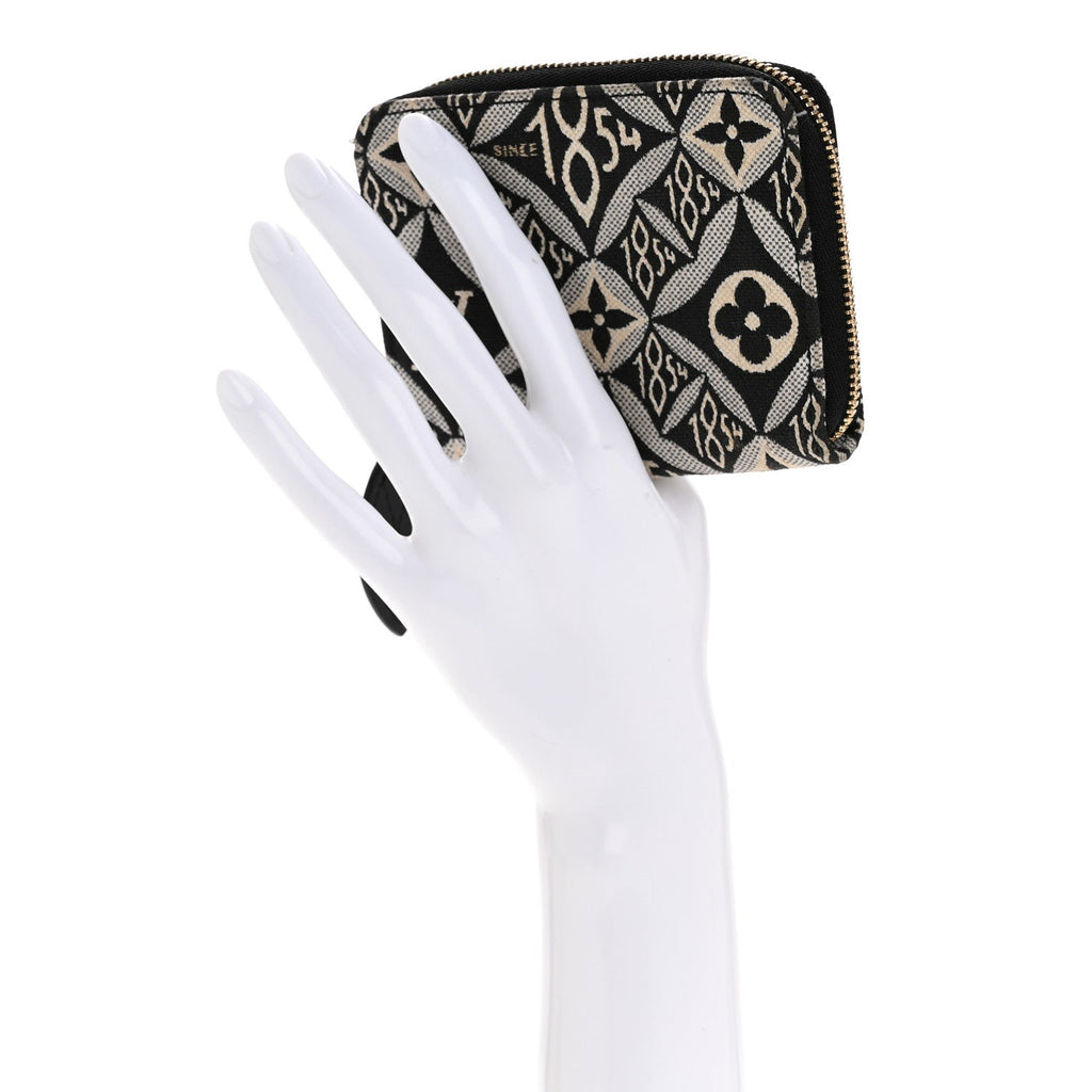 Louis Vuitton Jacquard Since 1854 Zippy Coin Purse Grey