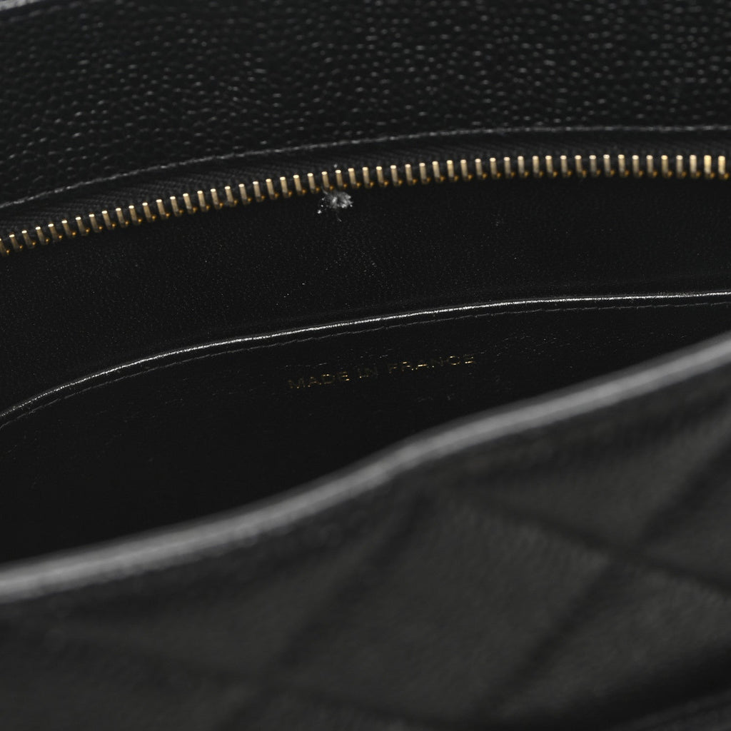 Chanel Caviar Quilted Medallion Tote Black