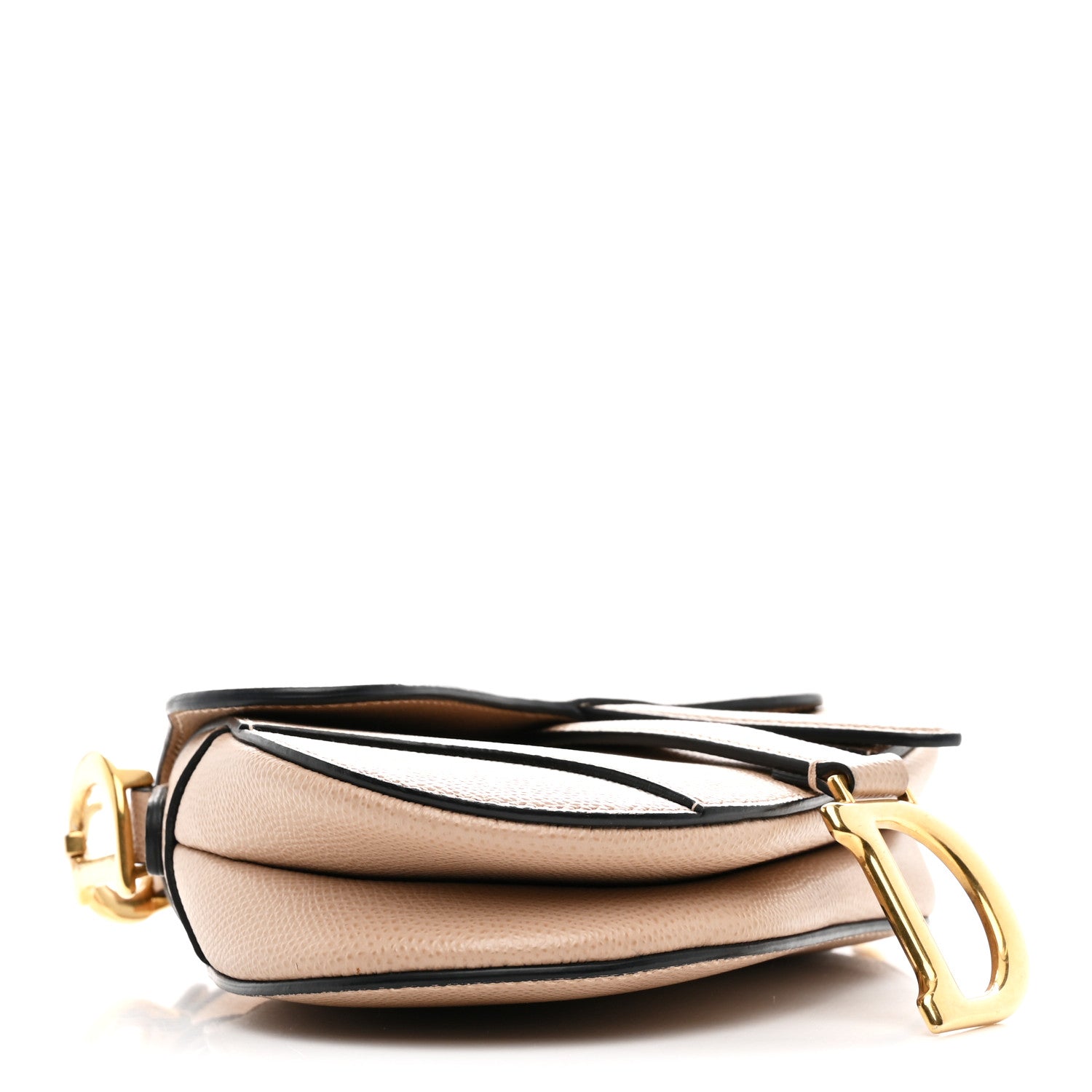 Christian Dior Grained Calfskin Mini Saddle Bag Fard