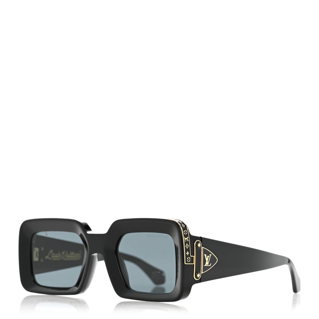 Louis Vuitton X NIGO Acetate 1.1 Zillionaires Sunglasses Z1591W Black