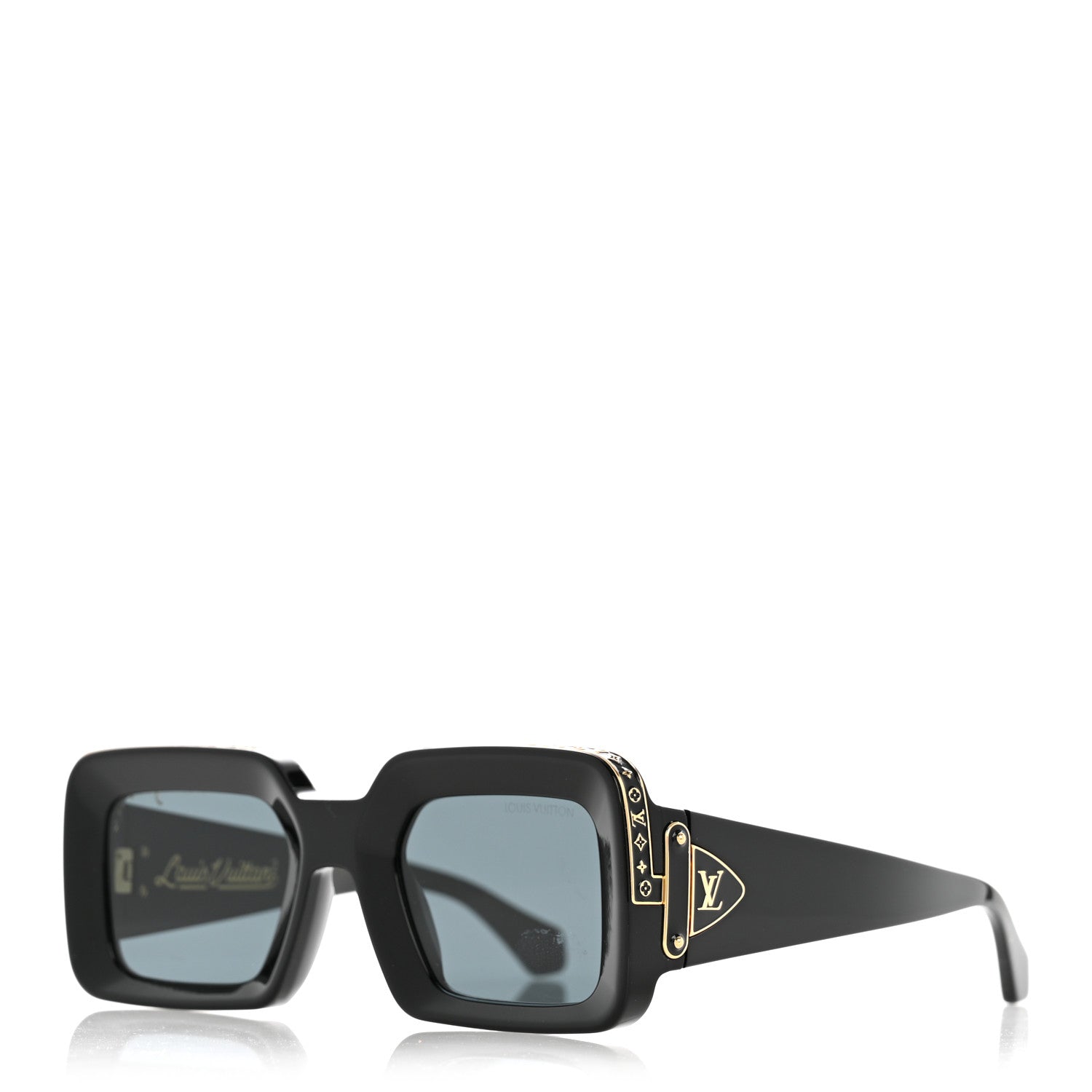 Louis Vuitton X NIGO Acetate 1.1 Zillionaires Sunglasses Z1591W Black