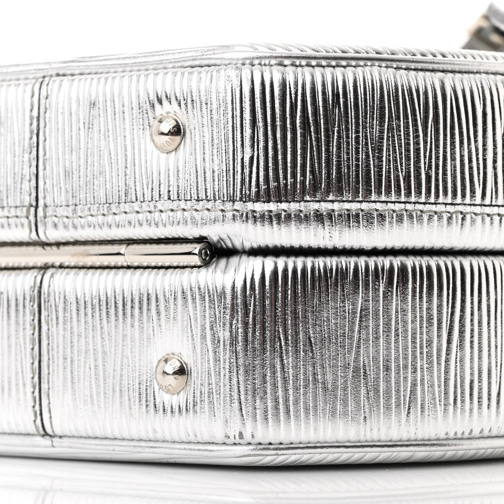 Louis Vuitton Metallic Epi Petite Boite Chapeau Silver
