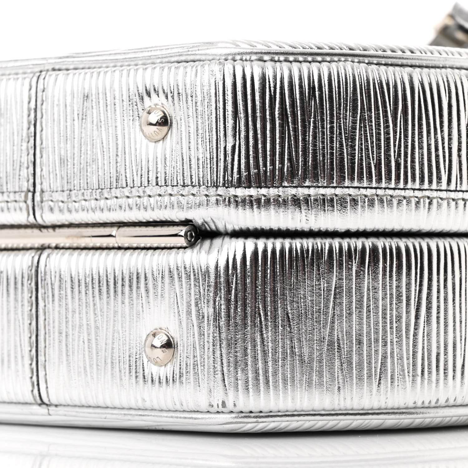 Louis Vuitton Metallic Epi Petite Boite Chapeau Silver