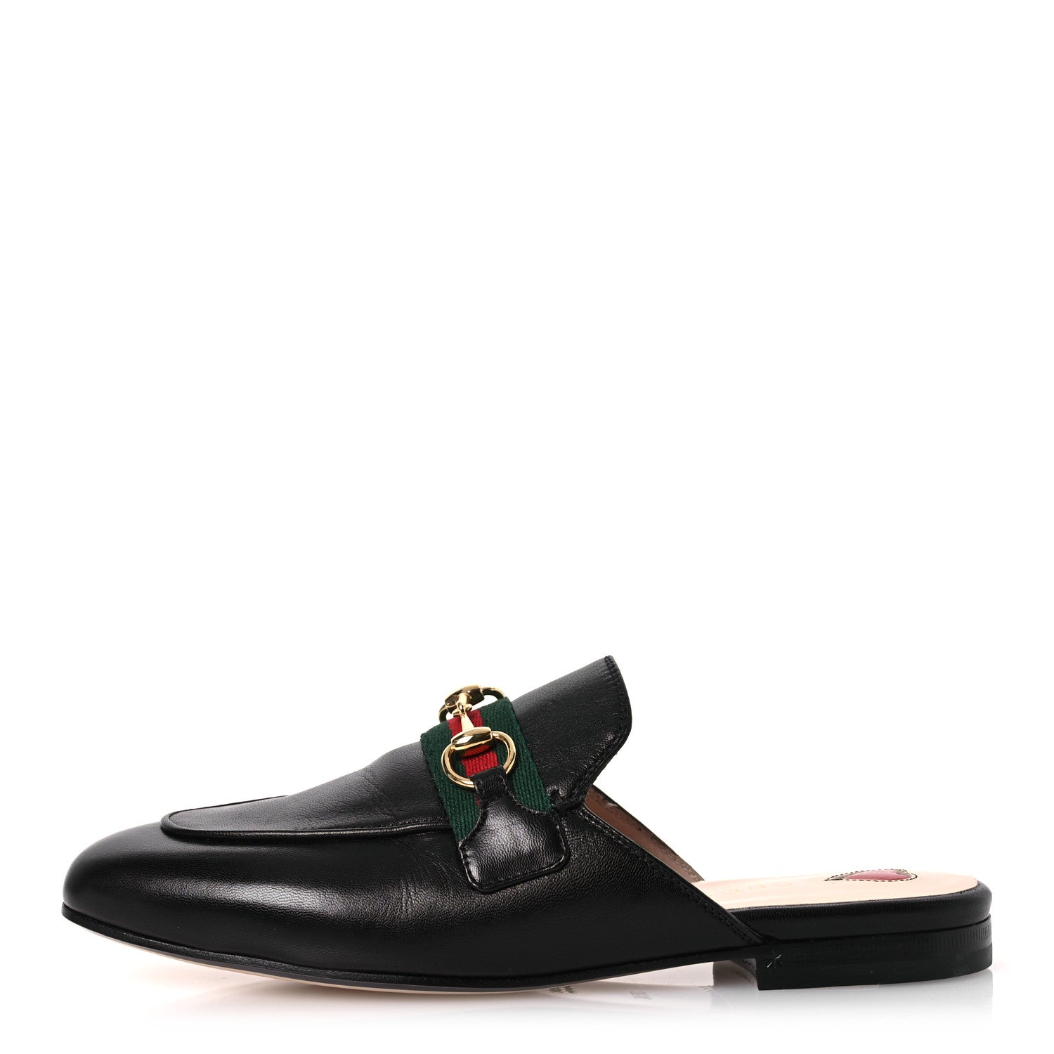 Gucci Calfskin Womens Princetown Slippers 35.5 Black