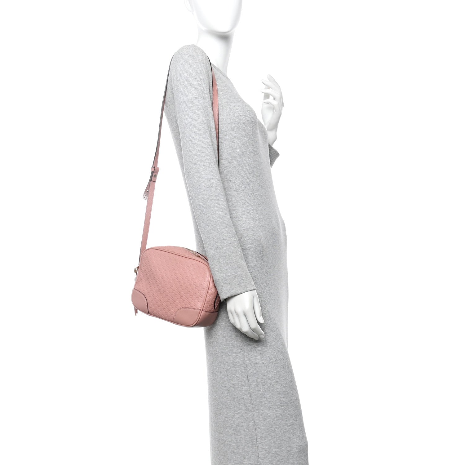 Gucci Soft Microguccissima Mini Bree Messenger Bag Soft Pink
