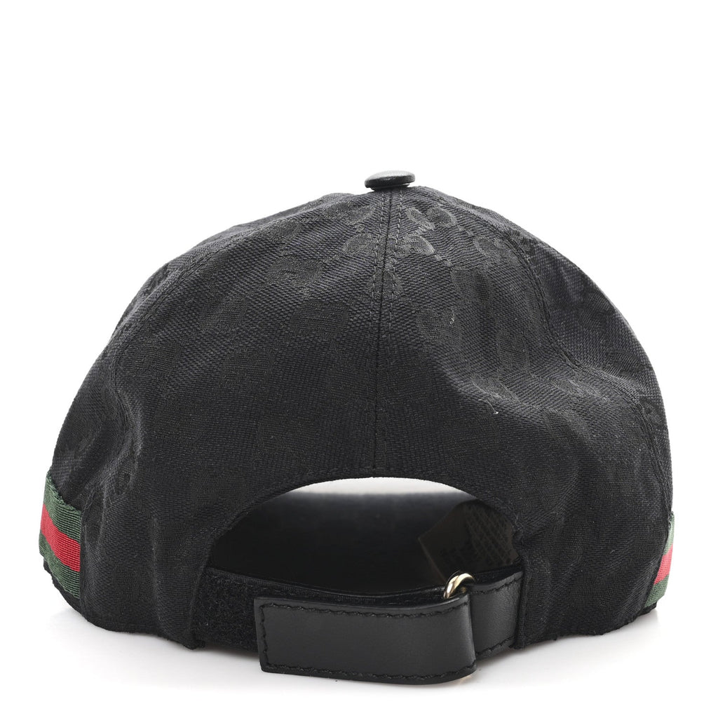 Gucci Monogram Web Baseball Hat L Black