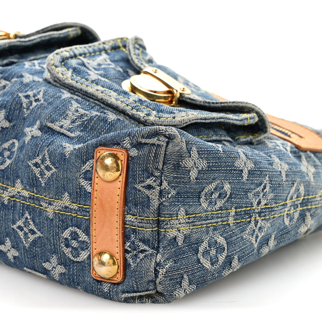 Louis Vuitton Monogram Denim Baggy PM Blue