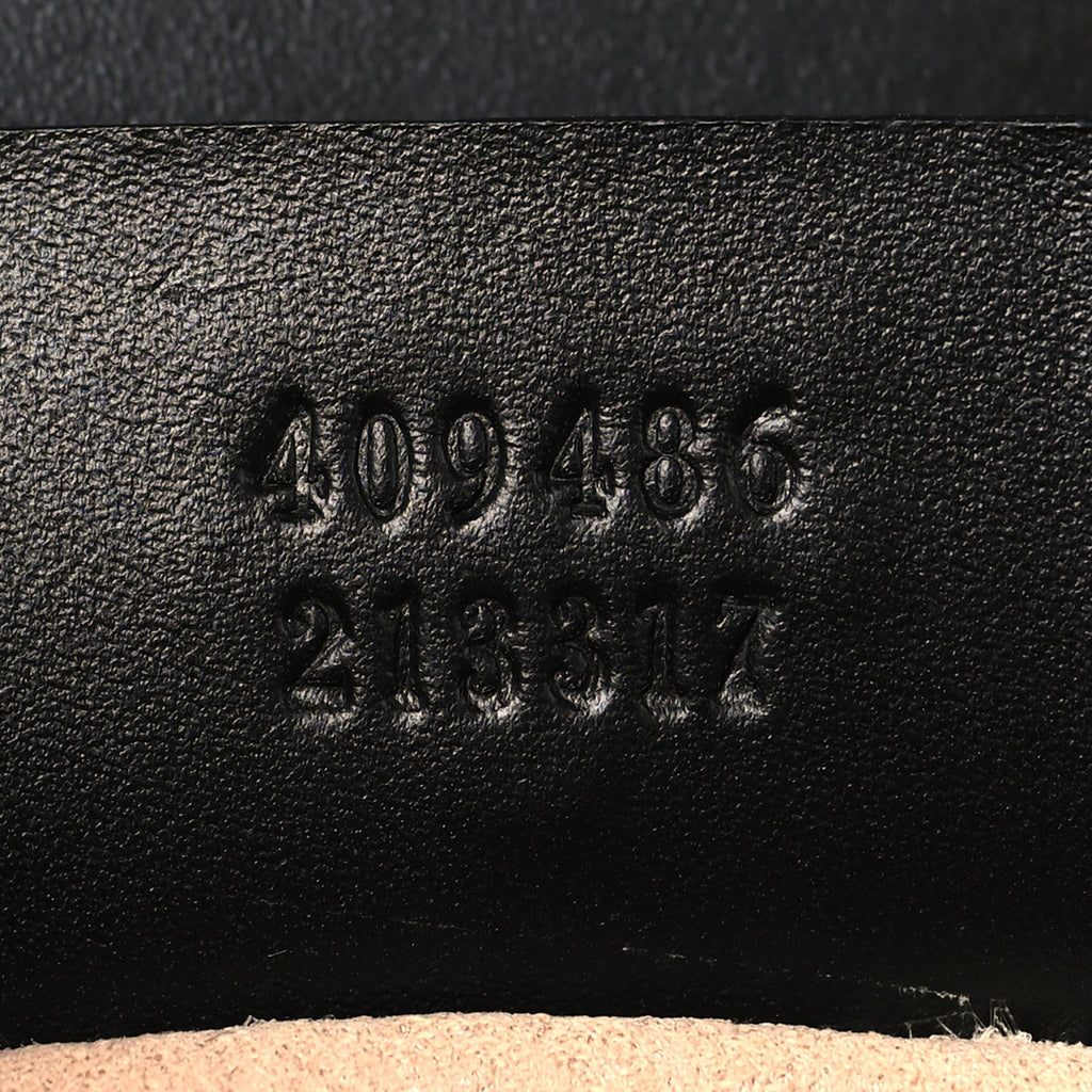 Gucci Guccissima Medium Padlock Shoulder Bag Black