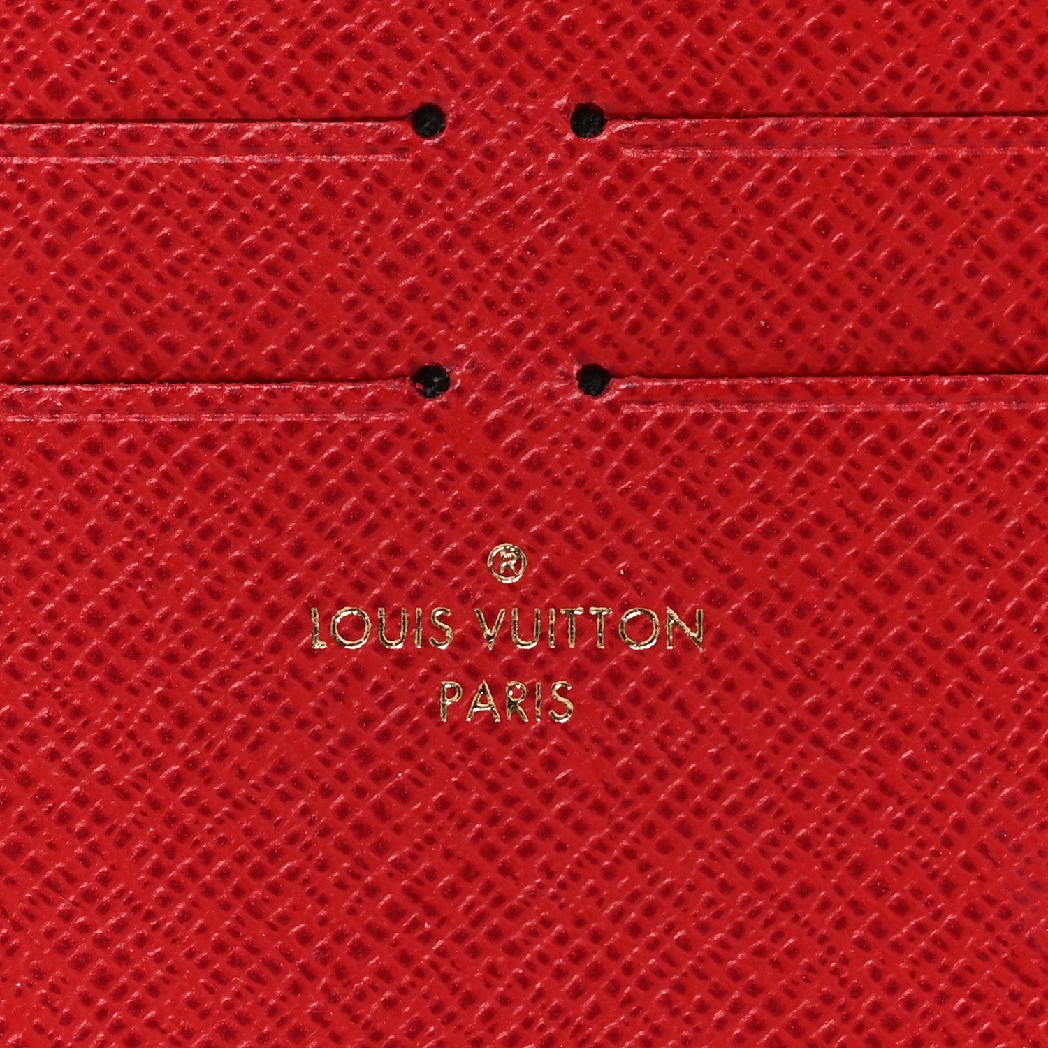 Louis Vuitton Calfskin Felicie Card Holder Insert Cherry