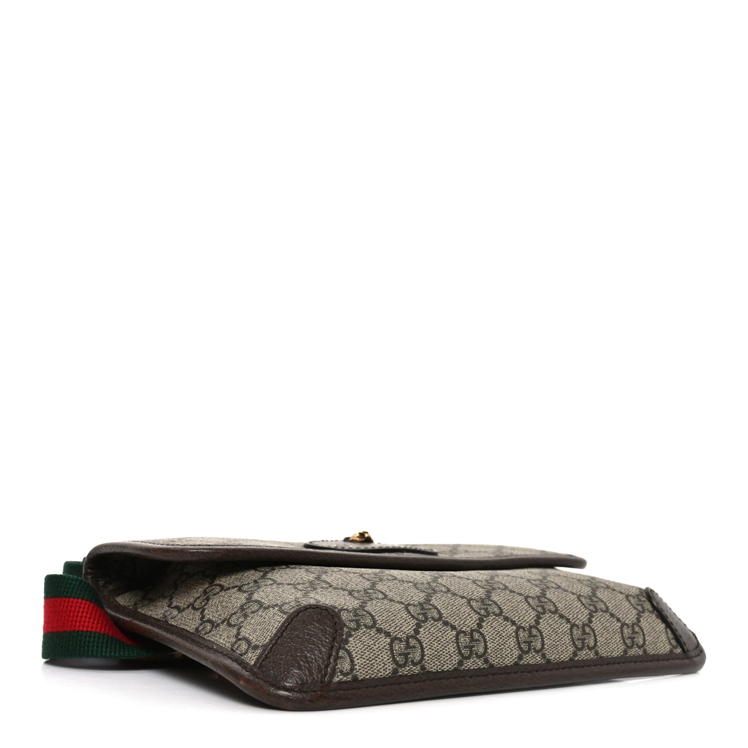 Gucci GG Supreme Monogram Neo Vintage Web Belt Bag Brown