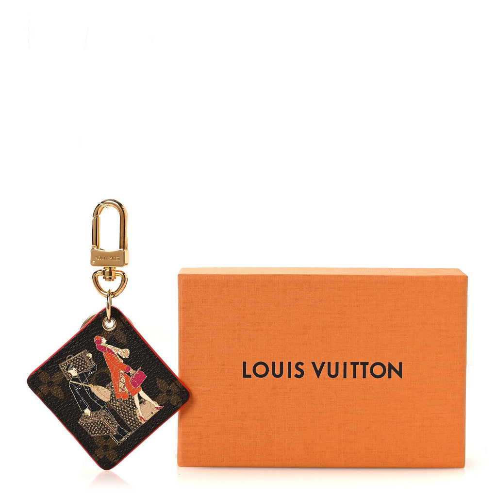 Louis Vuitton Monogram Illustre Groom Bag Charm Key Ring