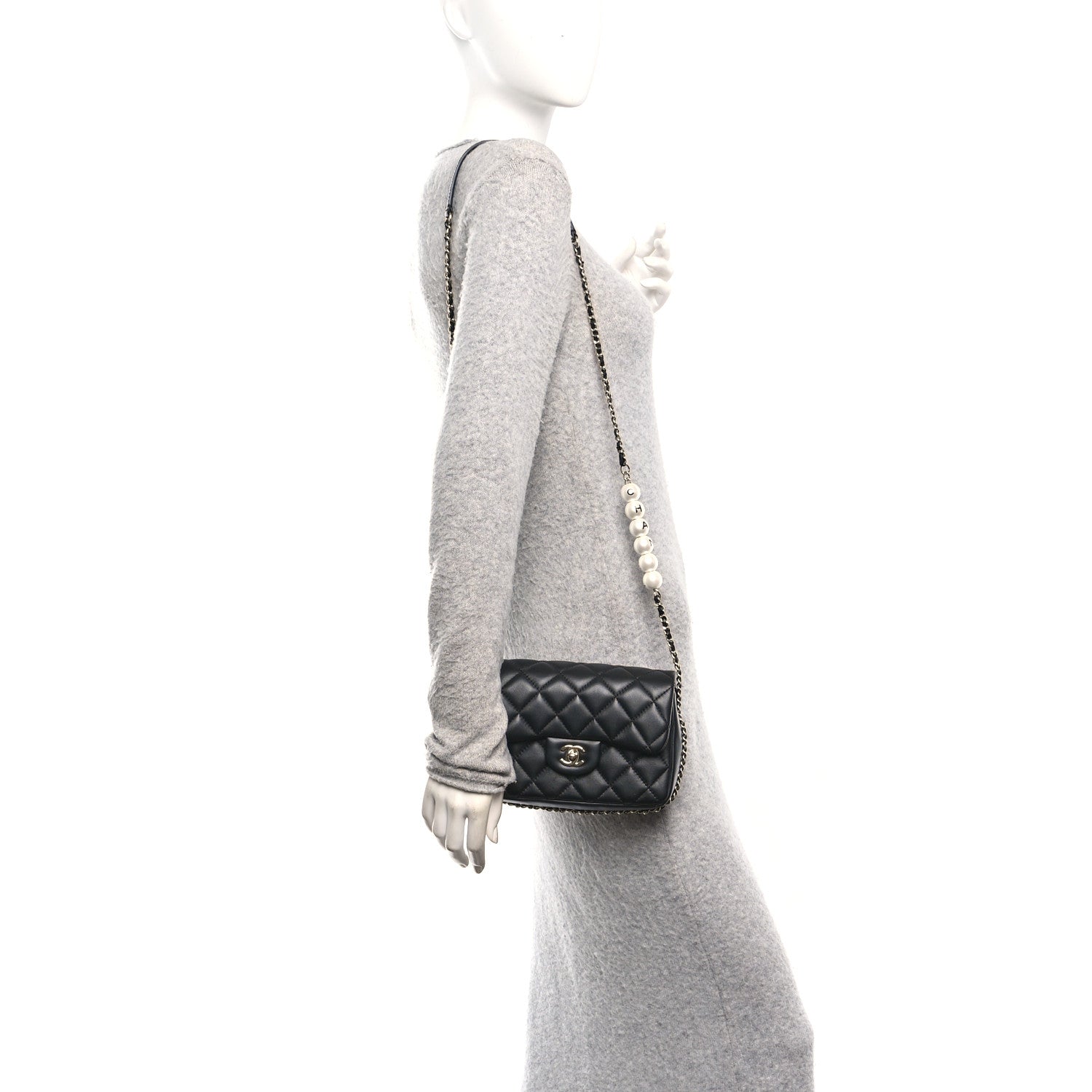 Chanel Lambskin Quilted Small My Precious Flap Black