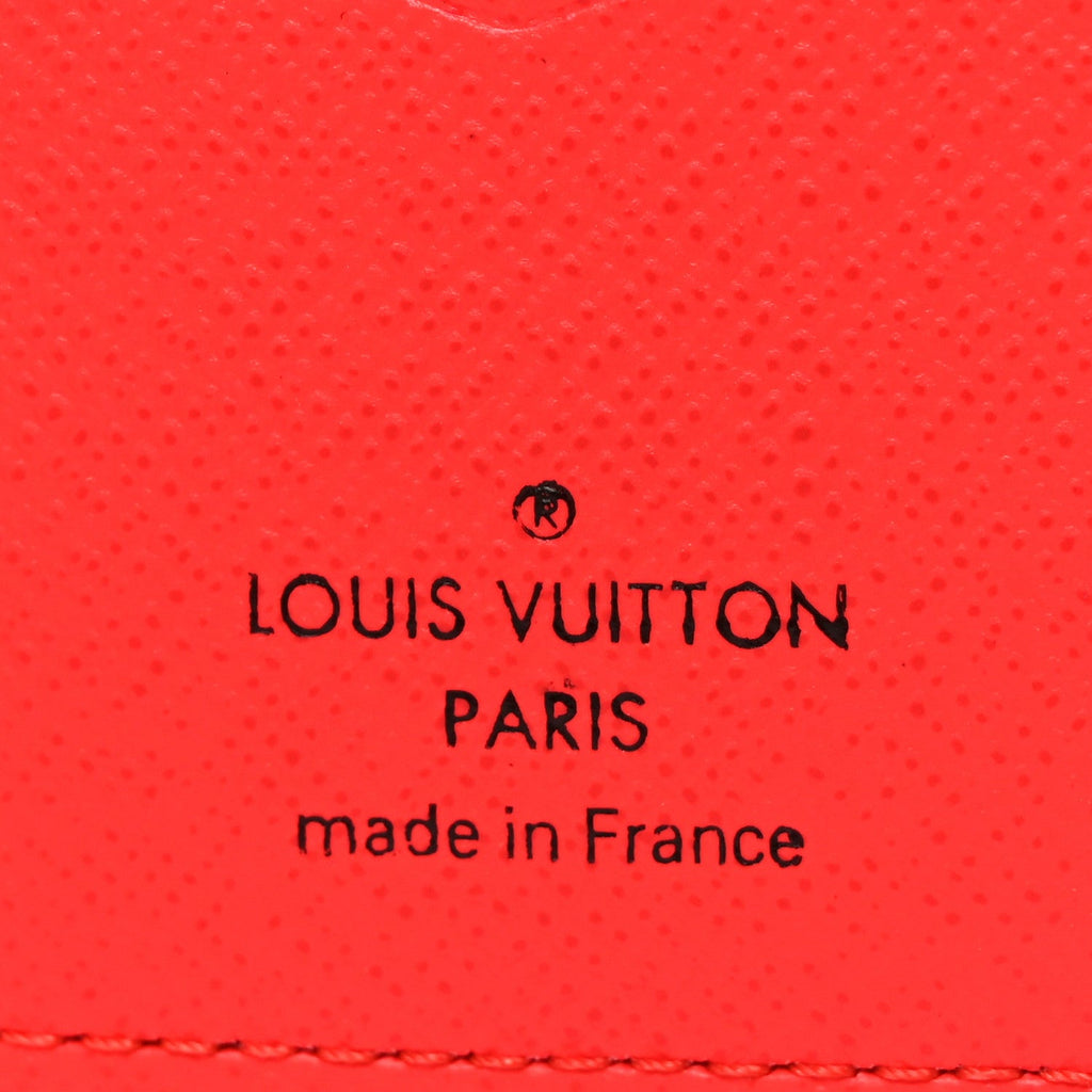 Louis Vuitton Taigarama Pocket Organizer NM Fire Red