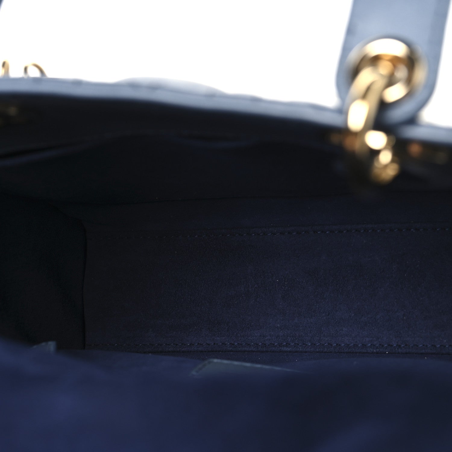 Christian Dior Lambskin Cannage Gradient Small My ABCDior Lady Dior Indigo Blue