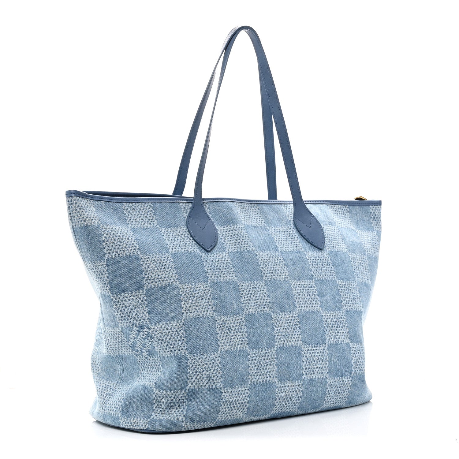 Louis Vuitton Damier Denim 3D Nevereverfull Denim Blue
