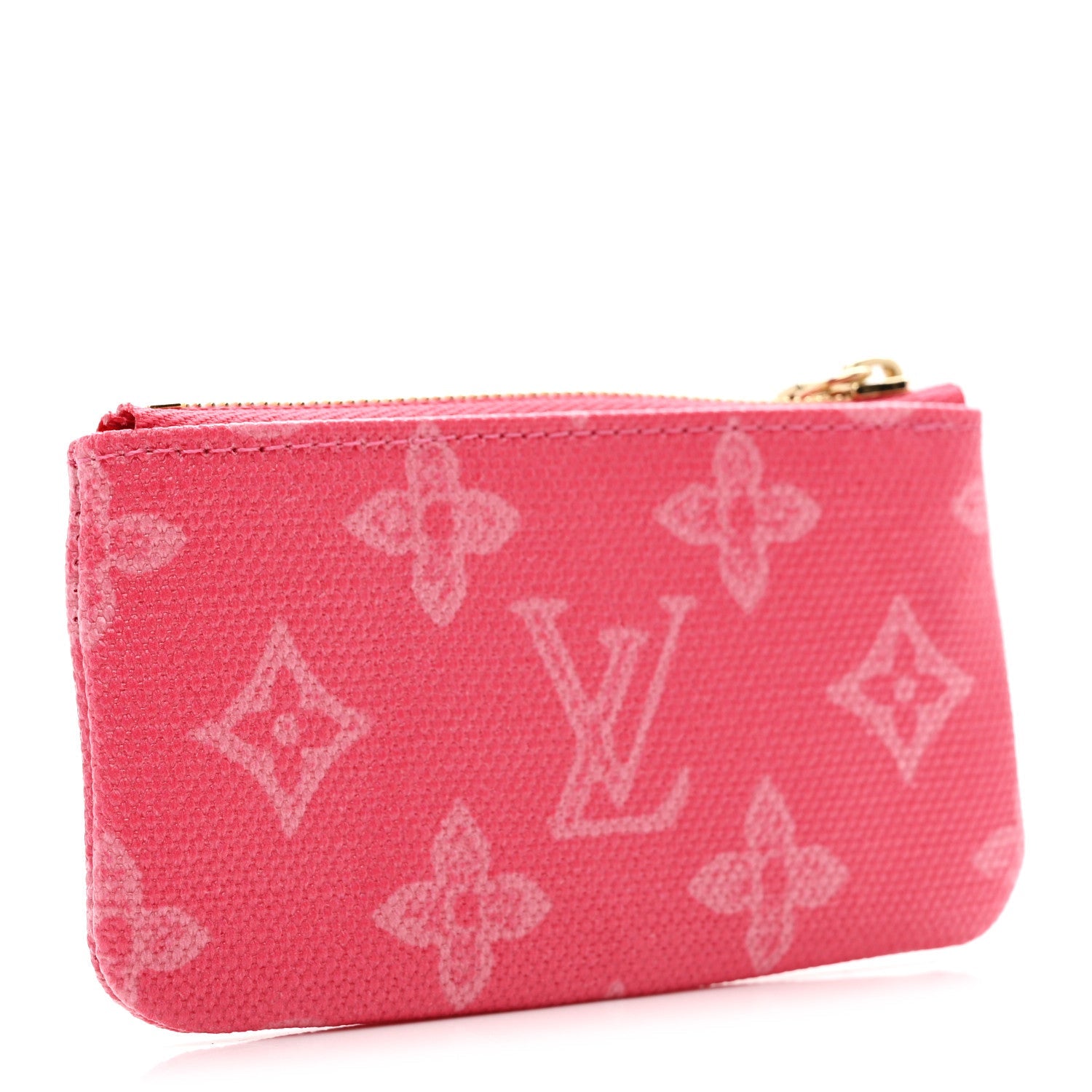 Louis Vuitton Monogram Origine Lin Key Pouch Rose Ruban