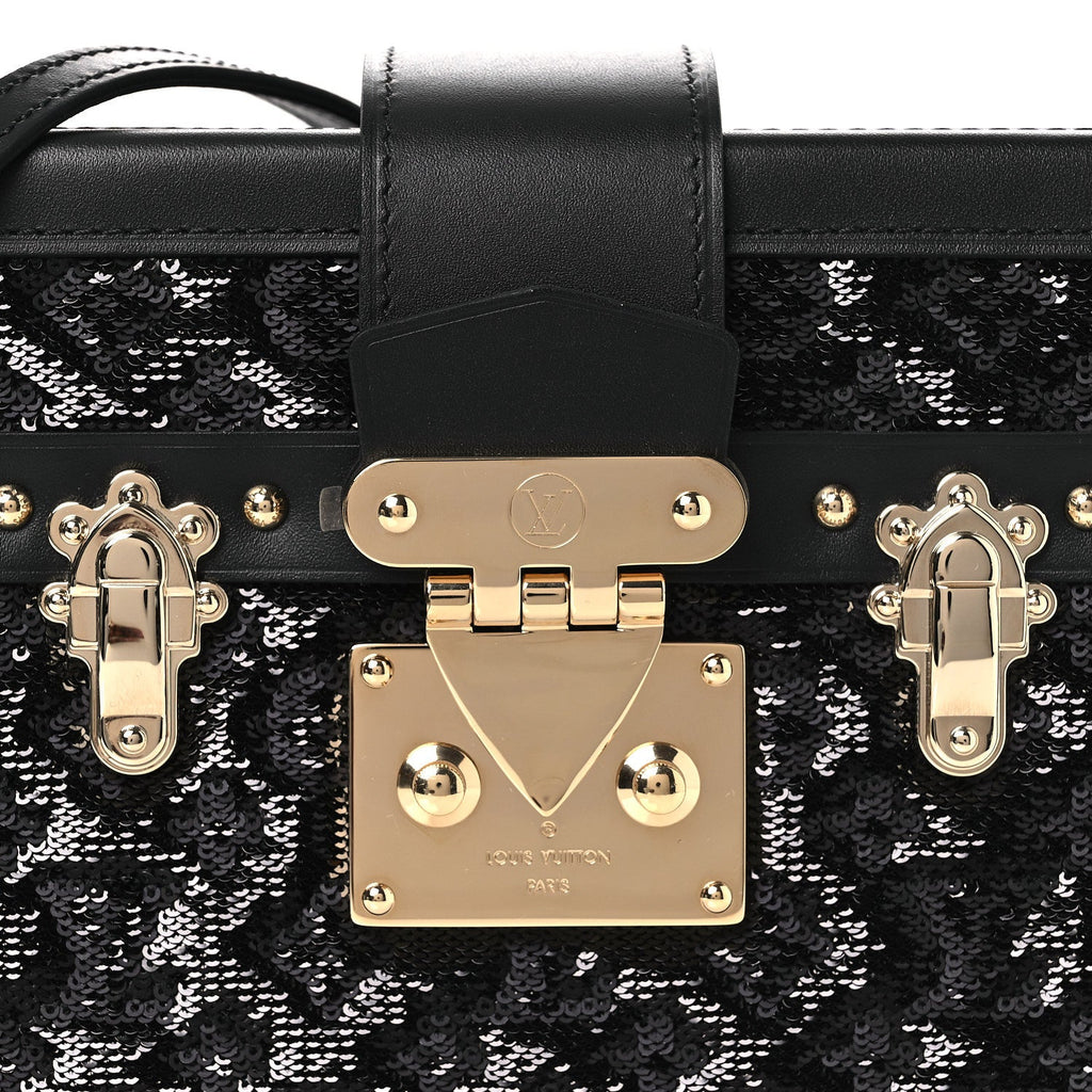 Louis Vuitton Sequins Petite Malle Black