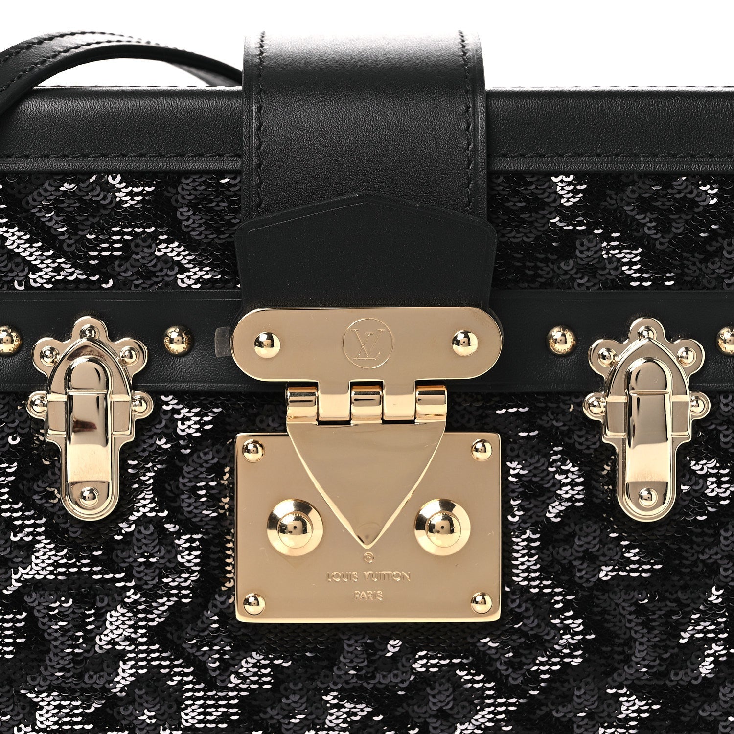 Louis Vuitton Sequins Petite Malle Black