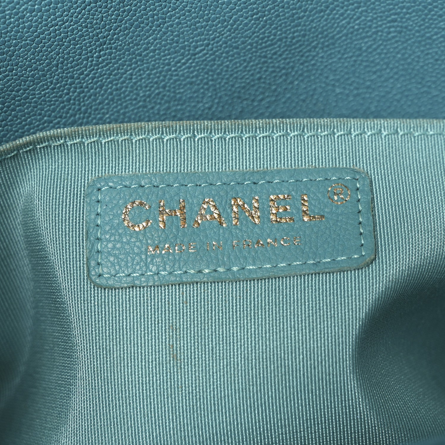 Chanel Caviar Quilted Medium Boy Flap Turquoise