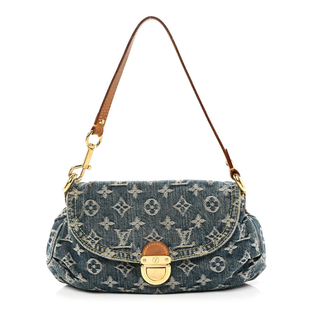 Louis Vuitton Monogram Denim Mini Pleaty Blue