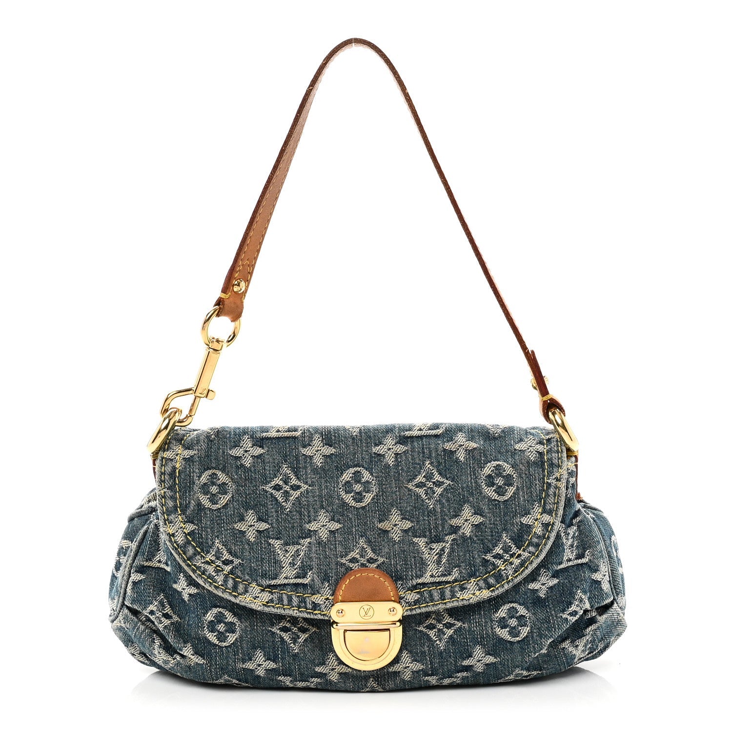 Louis Vuitton Monogram Denim Mini Pleaty Blue
