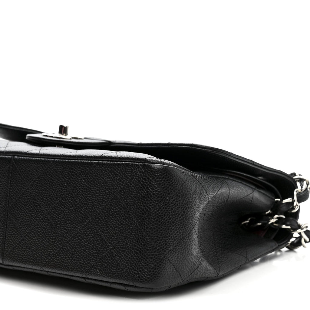 Chanel Caviar Quilted Jumbo Double Flap Black