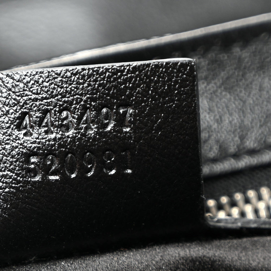 Gucci Sequin Matelasse Small GG Marmont Shoulder Bag Black