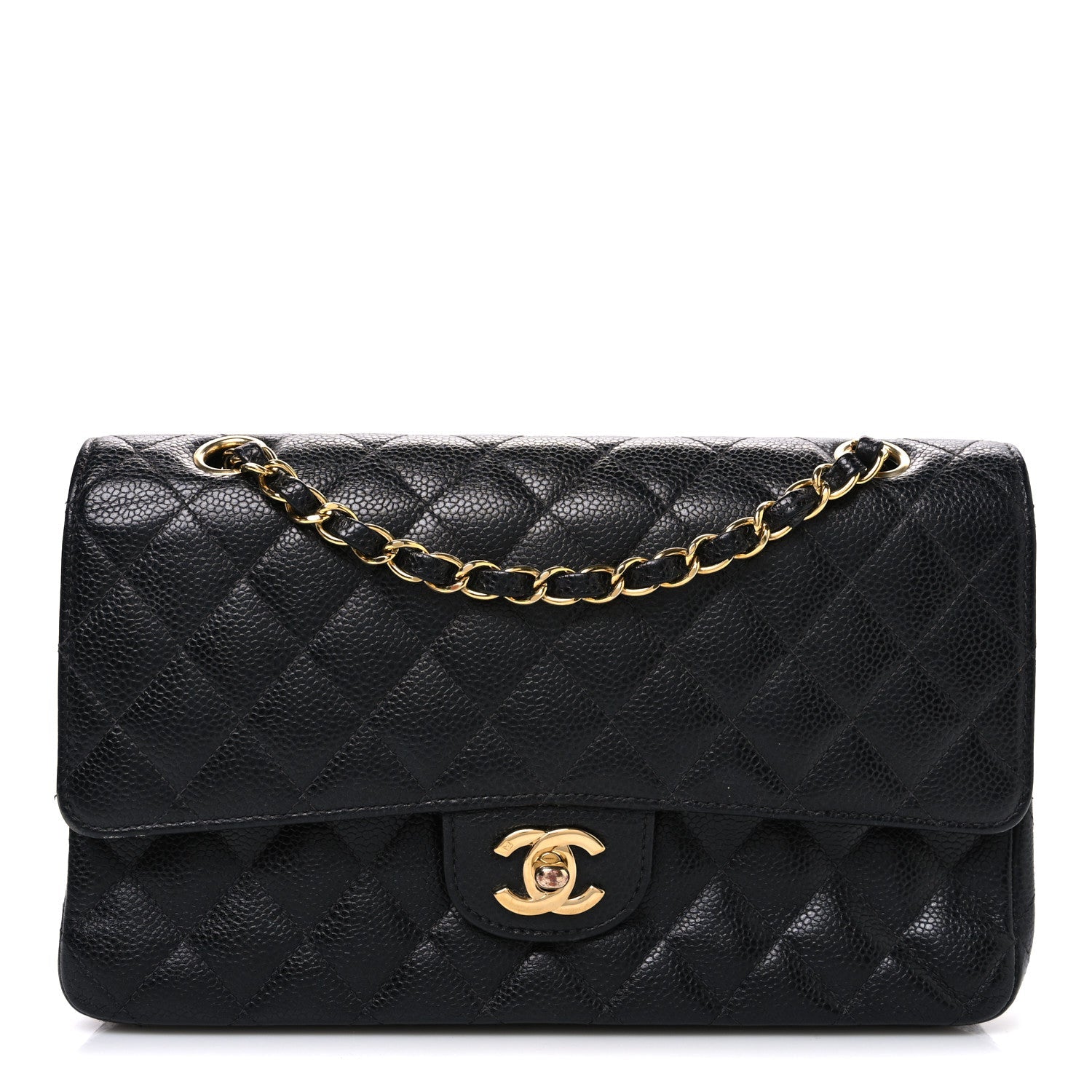 Chanel Caviar Quilted Medium Double Flap Black