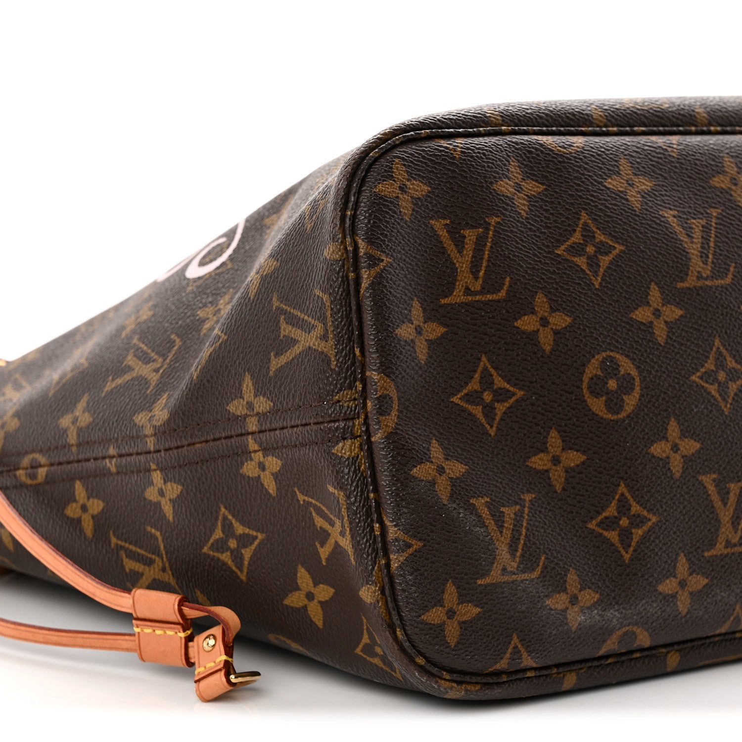 Louis Vuitton Monogram Forte Dei Marmi V Neverfull MM Rose Ballerine