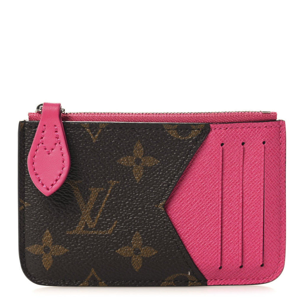 Louis Vuitton Monogram Calfskin Coin Card Holder Rose