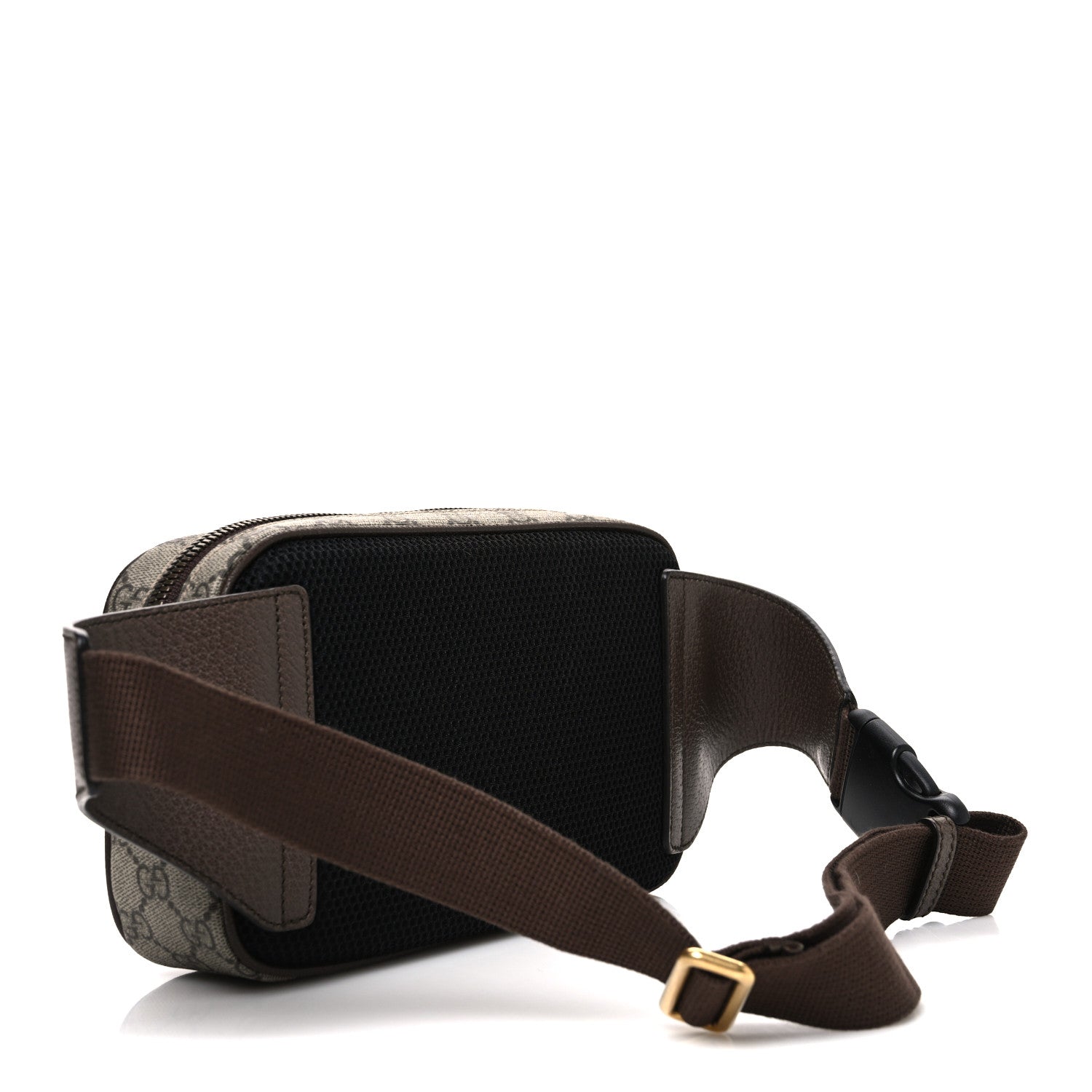 Gucci Soft GG Supreme Monogram Medium Ophidia Belt Bag Dark Brown