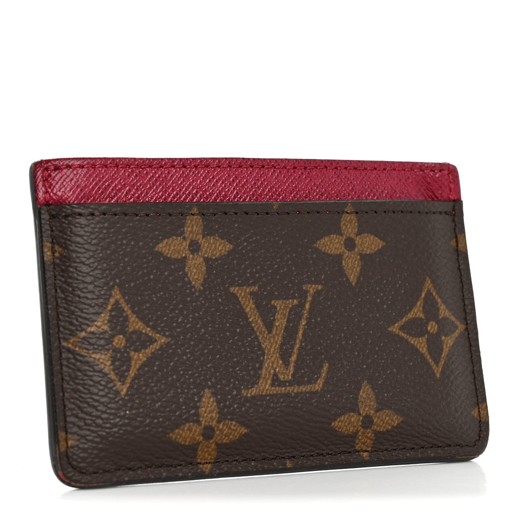 Louis Vuitton Monogram Card Holder Fuchsia