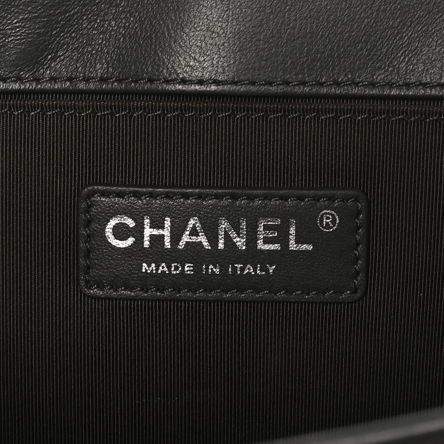 Chanel Lambskin Quilted Medium Boy Flap Dark Grey