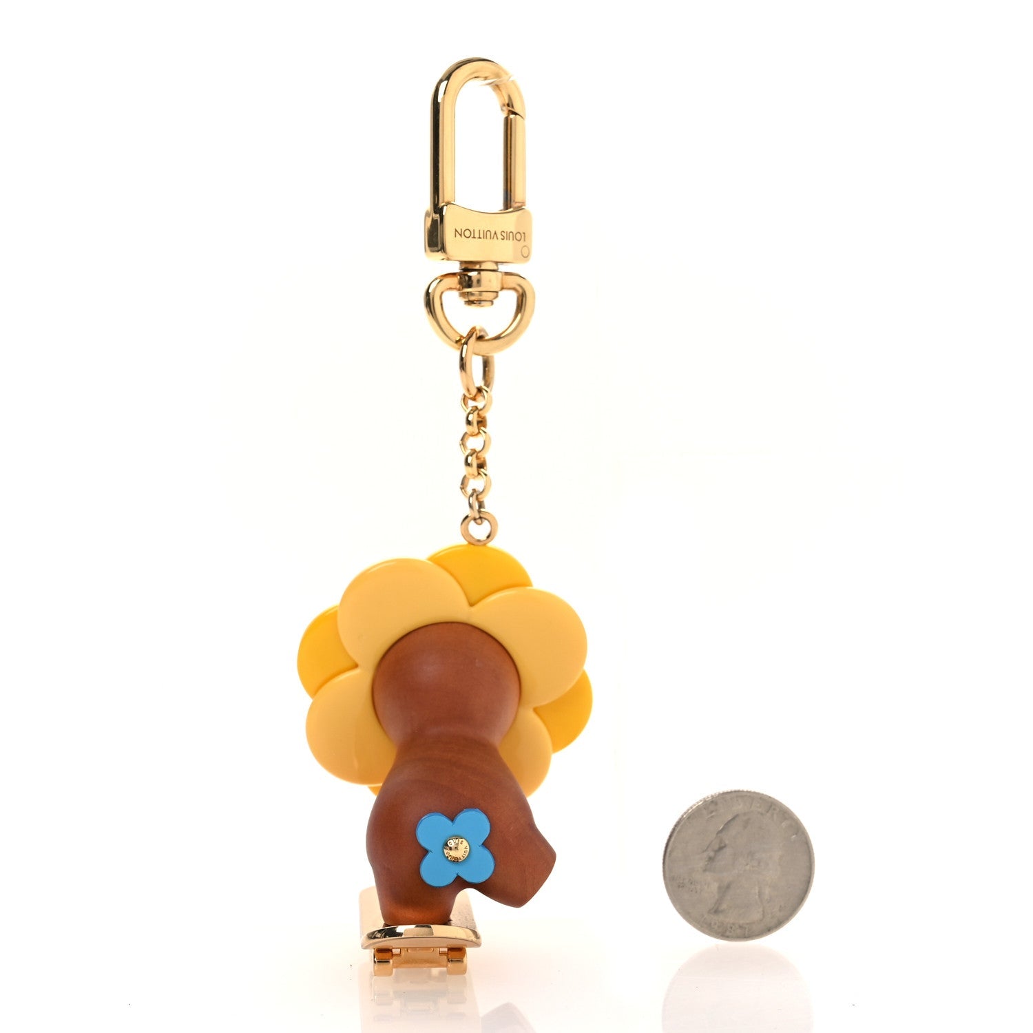 Louis Vuitton Metal Wood Vivienne Petula Skate Key Holder