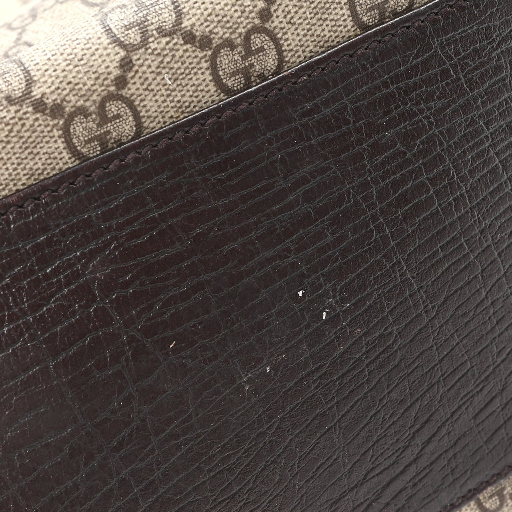 Gucci GG Plus Monogram Small Vertical Tote Dark Brown