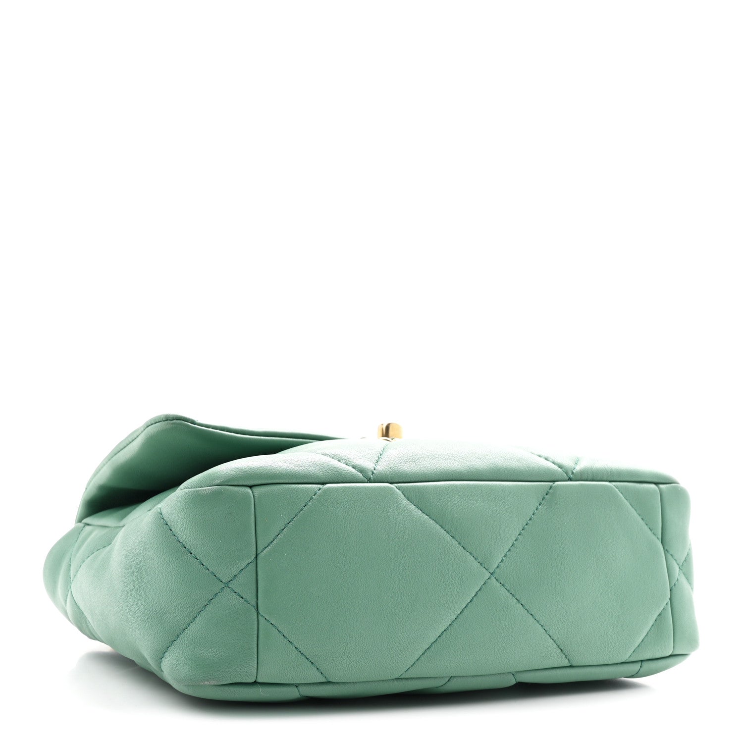 Chanel Lambskin Quilted Medium Chanel 19 Flap Green